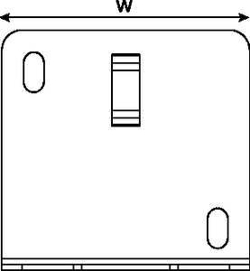 Floor mounting bracket for 32mm conduit