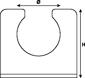 Floor mounting bracket for 32mm conduit