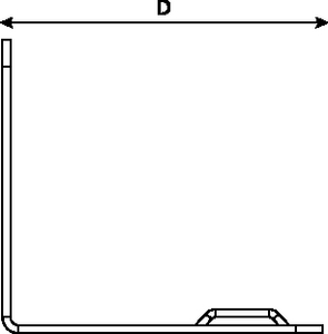 Floor mounting bracket for 32mm conduit