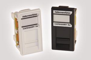 Category 5e Single Outlets (shown in black and white)