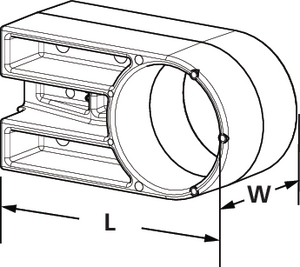 The cable guide standoff stands off bundles from frame rails, providing clearance from bolts and other protrusions for protection against abrasion.