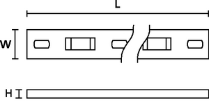 Screwable mounting plate MSMP.