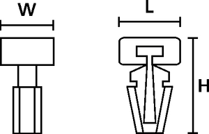 The low profile style head is ideal for space constrained areas and is easily inserted through a pre-drilled hole.