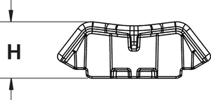 Low profile design allows mount to be placed in areas where space is limited.