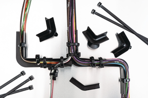 Mini channel provides safe routing of wires around corners or obstructions