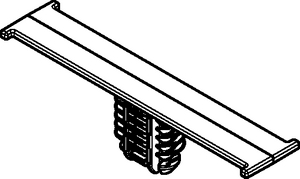 Bundling clip with oval fir tree provides an uncomplicated method for fastening bundles, hoses, or pipes.