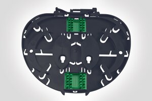 Single Element IR Splice Tray with 2 x 3A splice bridges.