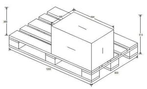 HM1.3 40/22/260 111A111 Hydraulikzylinder, doppeltwirkend,  Auge-Auge-Befestigung, 412-mm-Befestigung