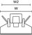 Flat Ribbon Cable Mount (front view)