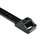 Heavy duty cable tie features a release in the head for easier bundle maintenance.