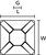 Befestigunssockel MB2A (Draufsicht)