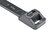 Heavy duty cable tie features a release in the head for easier bundle maintenance.