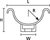 Cradle clamp (front view)