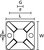 Befestigungssockel MB3, MB4, MBB5 (Draufsicht)