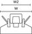 Flat Ribbon Cable Mount (front view)