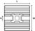 Basetta flessibile adesiva FMB4APT-A (vista planimetrica)