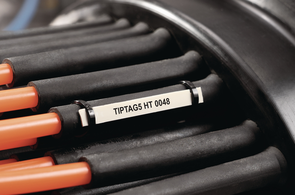 Tiptag5 Mini, for identifying wires and cable bundles even down to the smallest diameter.