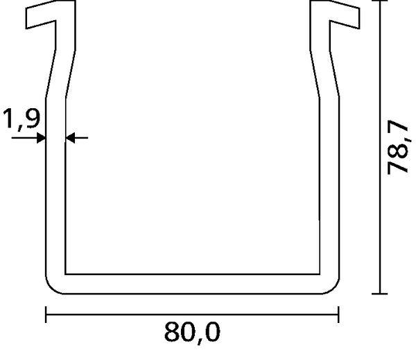 Canales del sistema de canalización para aire acondicionado de PVC rígido  autoextinguible AC8080 (250-00253)