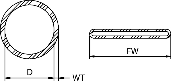 Guaina termorestringente 2:1 - in (300-73070) TCN20-9.5/4.8 bobina lunghezza customizzabile o