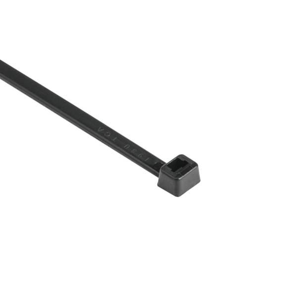 Heavy duty T-Series cable ties feature inside serrations to provide a positive hold on wire and cable bundles.