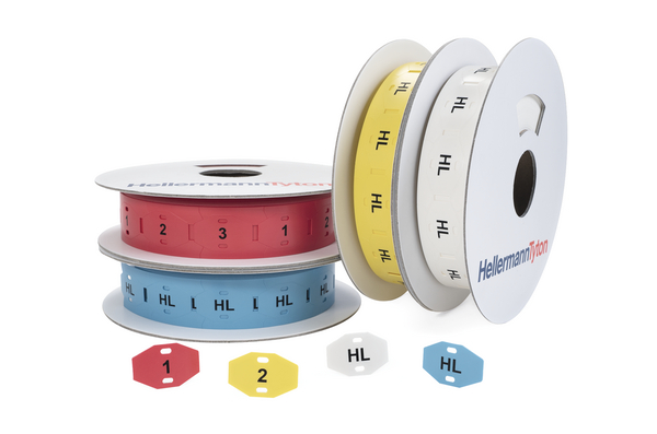 Kennzeichnungsschilder im Leiterformat, Thermotransferdruck TAGPU20X30-2  (556-80527)