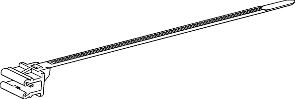 Befestigungsbinder 1-teilig zur Kantenbefestigung, 1,0 - 3,0 mm T50SOSEC13E  (126-00000)