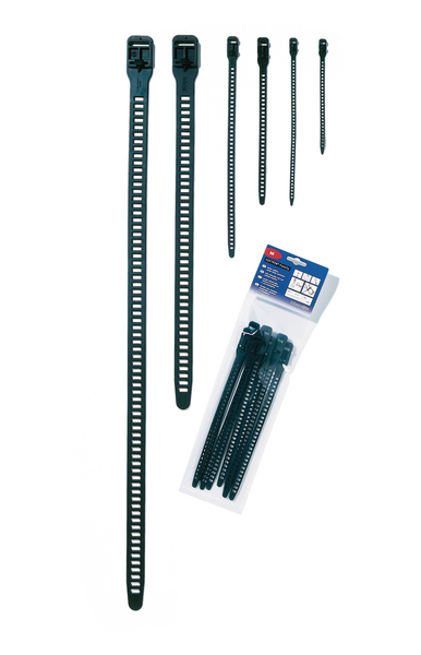 Mikikit 250 Stück Nummerierte Kabelbinder Selbstsichernde  Kunststoff-nylon-kabelbinder Reißverschluss-etiketten Organizer Nylondraht  Kabeletiketten