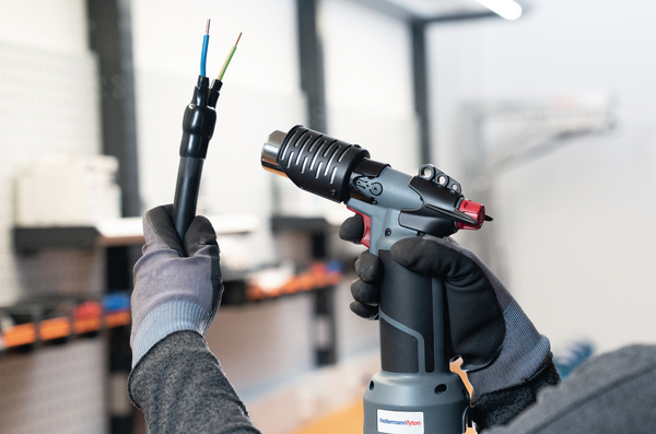 Heat gun for heat-shrink tubing