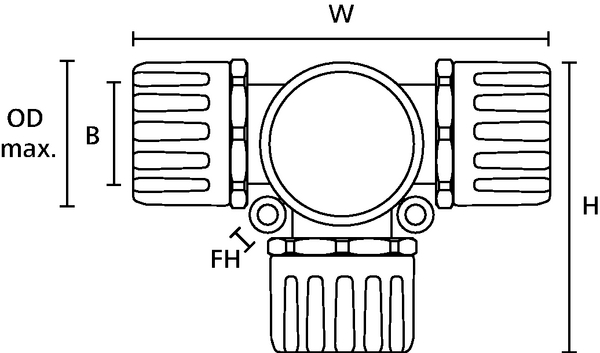 166-51000 HELLERMANNTYTON - Thread adapter