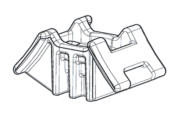 BK0425 Hellermanntyton, MOUNTING BRACKET, DIN RAIL, 42MM