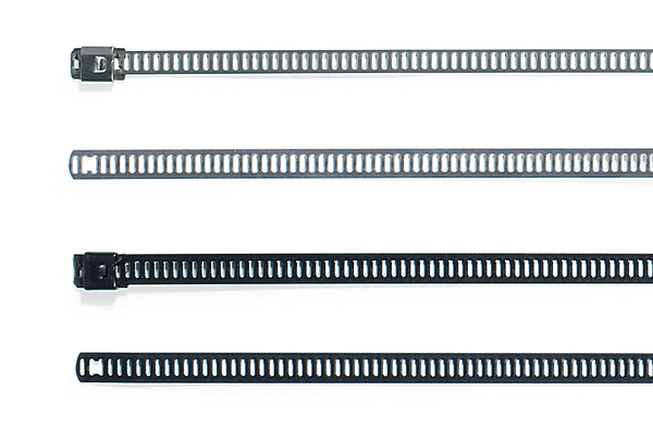 MAT-Series. Stainless steel ladderstyle cable ties with and without coating.
