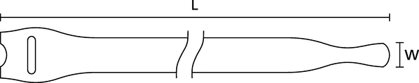 130-00012 TEXTIE S-PA66/PP-BK  Serre-câble HellermannTyton