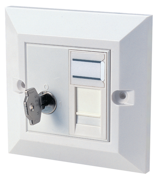 Lockable Outlets AS08KBC5E-LOC/WH (852-05245)
