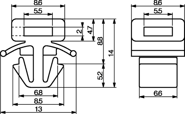 2023セール】 タイトン コンベア用プッシュマウント CM-2 100個：栄斗ショップ