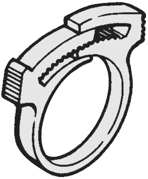thumbnail image 2 of SNP18A10C2 - Snapper Hose Clamp .78in –.93in Bun. Dia POM 2 of 14