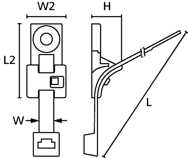 166-51000 HELLERMANNTYTON - Thread adapter