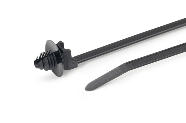 1-piece fixing ties with fir tree, with disc, for round holes 1-piece fixing ties with fir tree, with disc, for round holes