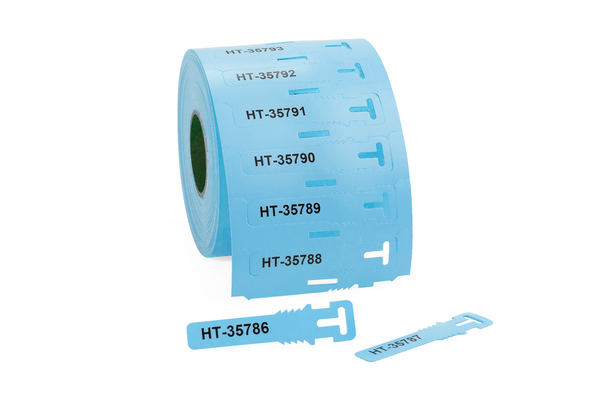 Kennzeichnungsschilder im Leiterformat, Thermotransferdruck TAGPU12X74-LOOP  (556-80586)