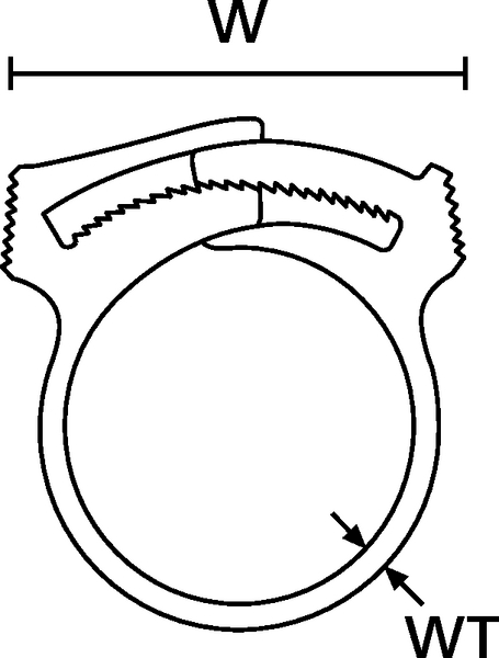 thumbnail image 2 of SNP18A10C2 - Snapper Hose Clamp .78in –.93in Bun. Dia POM 2 of 14
