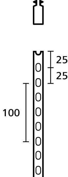 Goulottes de câblage rigides en PVC HTWD-PW-25X100 (181-10328)