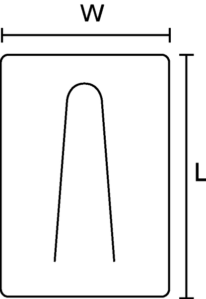 Embases métalliques avec languette flexible pour câble SAC3 (151-00300)