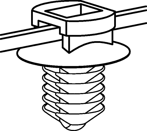 2 Piece Fixing Ties With Fir Tree With Disc For Round Holes T30rft8 111 851 Hellermanntyton