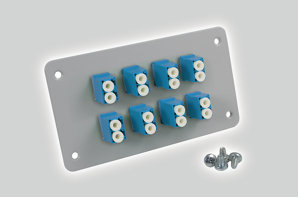 Connector Plate with 8 LC PC Adaptors