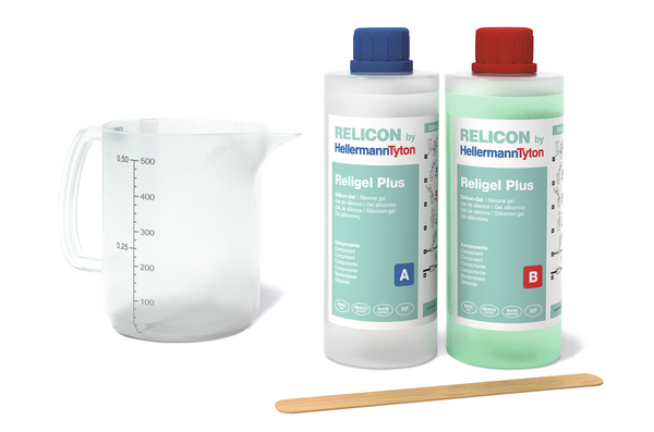 GEL SILICONE ISOLANT BI-COMPOSANT 2 FLACONS 500ML