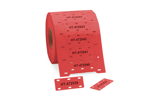 Identification tags for cable bundle, "Ladder Style", thermal transfer ...
