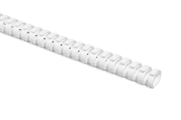 Tube flexible cache-câbles blanc D-Line 32 mm x 1,1 m