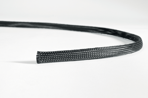 POLYESTER 6mm BRAIDED SLEEVING EXPANDABLE BLACK BRAIDED FLEXIBLE CABLE SLEEVING 2 Meters