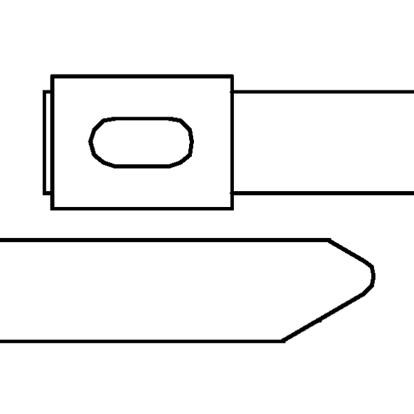 HellermannTyton 111-93089, Collier métallique 201x4.6 mm en Inox 316-  MBT8S