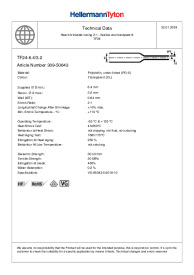 Heat shrinkable tubing 2:1 - flexible and transparent TF24-6.4/3.2 