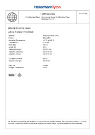 Rubans d'installations électriques HTAPE-FLEX15-15x10 (710-00147)